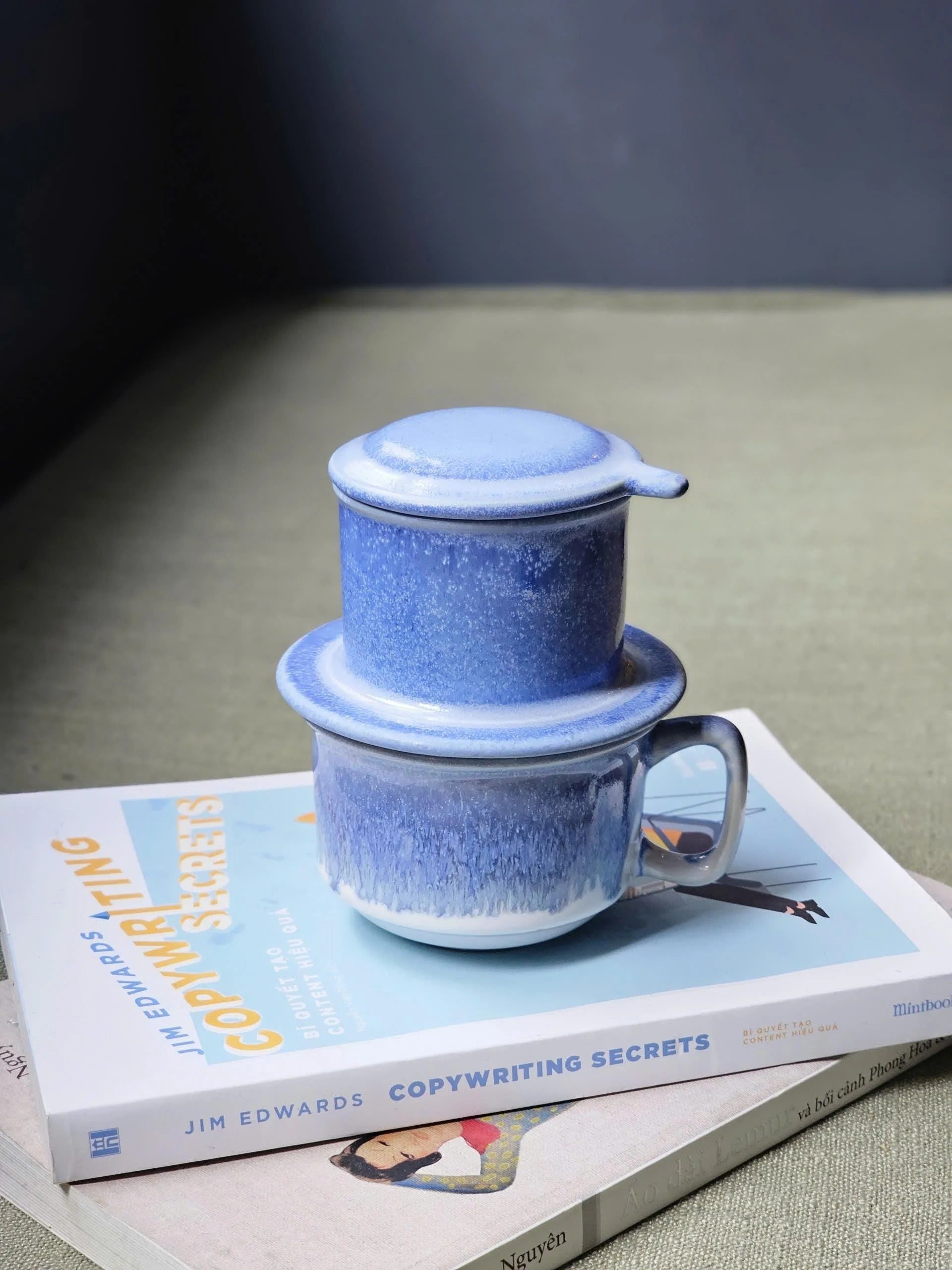 Bộ Phin Ombre Xanh Gốm Việt