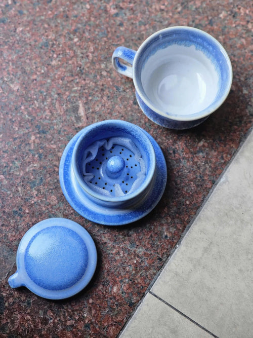 Bộ Phin Ombre Xanh Gốm Việt