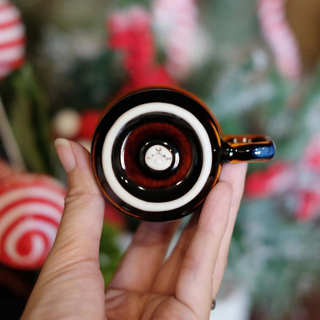 Tách Espresso Gốm Men Sóng Đại Dương - Thủ Công Việt Nam